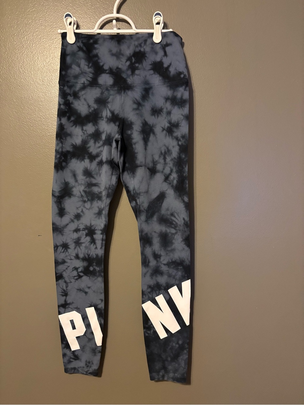 PINK Victoria's Secret Women’s Navy Blue Tie-Dye High-Waist Leggings